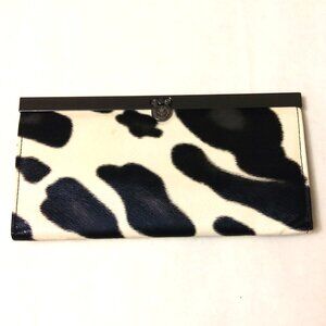NWOT Quality Faux Leather Black White Wallets for Women with Multiple Card Slots